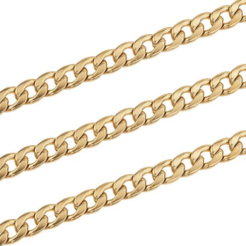 UR URLIFEHALL 32.8 Feet/10m Brass Oval Curb Chains Twisted Chains Platinum Unwelded with Spool for Jewelry Making 2x1mm in Saudi Arabia