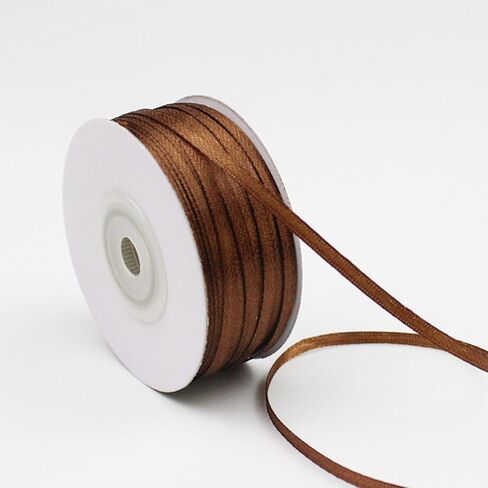 Black Ribbon - Solid Color Thin Satin Ribbon,1/8 inch x 100 Yards Double Face Gift Ribbon for Crafts in Saudi Arabia
