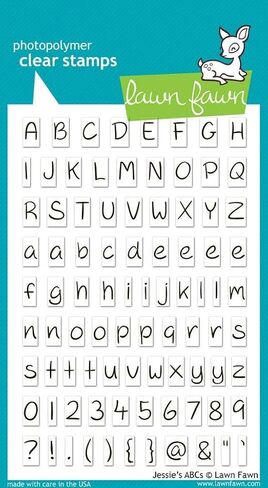 Lawn Fawn Jessie's ABC 4"x6" Clear Alphabet Letter Stamps LF319 in Saudi Arabia