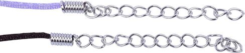 KONMAY 50pcs Black Satin Silk Necklace Cord 2.0mm/18'' with 2'' Extension Chain Lead&Nickel Free in Kuwait