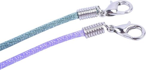 KONMAY 50pcs Black Satin Silk Necklace Cord 2.0mm/18'' with 2'' Extension Chain Lead&Nickel Free in Kuwait