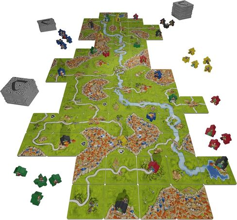 Carcassonne 20th Anniversary Edition| Family Board Game for Adults and Kids | Strategy /Adventure Game | Ages 7+ | 2-5 Players | Avg. Playtime 30-45 Minutes | Made by Z-Man Games in Saudi Arabia