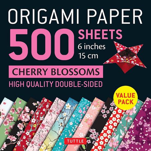 Origami Paper 500 sheets Cherry Blossoms 6" (15 cm): Tuttle Origami Paper: Double-Sided Origami Sheets Printed with 12 Different Patterns (Instructions for 6 Projects Included) in Saudi Arabia