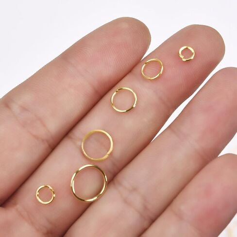 الانتقال خواتم مجوهرات مطلية بالذهب موصلات سلسلة الروابط 4 مللي متر 5 مللي متر 6 مللي متر 7 مللي متر 8 مللي متر 10 مللي متر Crafts بها بنفسك الحرف in Kuwait