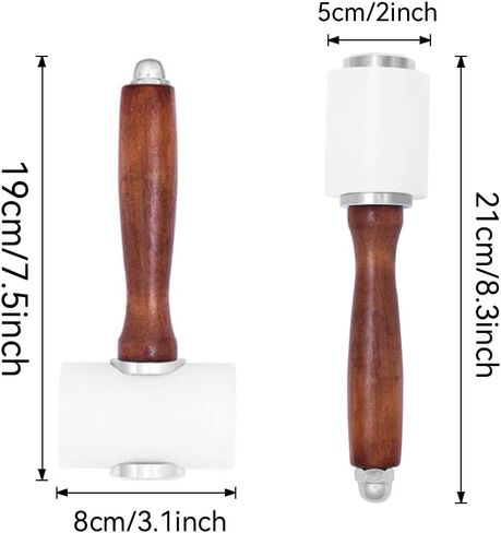 2 قطعة مطارق نحت جلدية مطرقة نحت جلدية DIY أداة مطارق نايلون جلدية in Kuwait