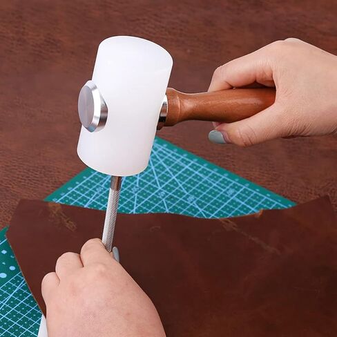 2 قطعة مطارق نحت جلدية مطرقة نحت جلدية DIY أداة مطارق نايلون جلدية in Kuwait