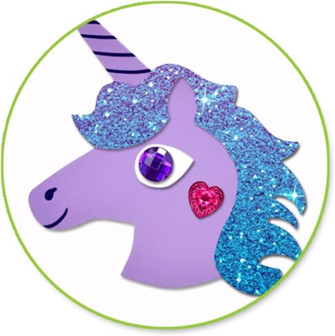 قصاصات اسفنجية يونيكورن - اشكال مرحة بالوان زاهية - 12 قطعة - عرض 6 انش in Kuwait