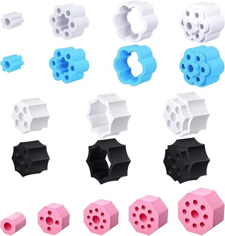 Tvoip Cup Turner Foams Tumbler Spinner Foams 7 Styles 9 Pieces Replacement Turner Foam Insert for 1/2 & 3/4 Inch PVC Pipe, Fit for 10 to 40 oz Tumblers Bottles Cups Tumbler Spinner in Saudi Arabia