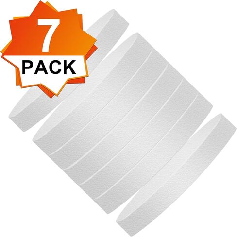 7 عبوات 12 انش × 12 انش (سمك 1 انش) دوائر فوم دائرية للحرف اليدوية، دائرة فوم اي بي اس للمشاريع اليدوية، قرص فوم دائري من البوليسترين للحرف اليدوية in Kuwait