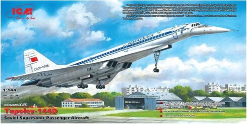 ICM 1/144 Scale Tupolev-144D, Soviet Supersonic Passenger Aircraft - Plastic Model Building Kit #14402 in Saudi Arabia