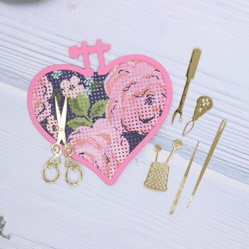 KSCRAFT Heart Embroidery Hoop Metal Cutting Dies Stencils for DIY Scrapbooking Decorative Embossing DIY Paper Card in Saudi Arabia