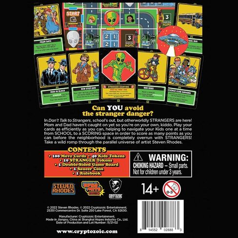 Cryptozoic Entertainment Don’t Talk to Strangers - Board Game - 1-4 Players - Steven Rhodes Artwork - Dynomite Games in Saudi Arabia