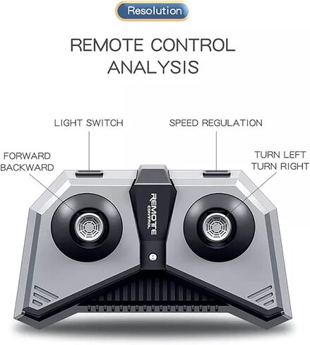 WOAEIUOS 2.4G سيارة التحكم عن بعد RC لكرة القدم أحذية كرة القدم سيارة مع أضواء LED ألعاب تعليمية تفاعلية للأطفال (مجموعة من سيارتين باللون البرتقالي والأزرق) in Kuwait