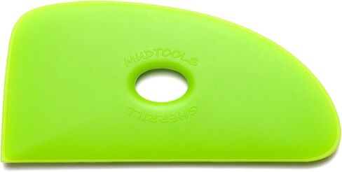 Mudtools Polymer Rib Green Size 4 Medium - Triple Radius - Ceramics, Pottery, Clay - G4 in Saudi Arabia