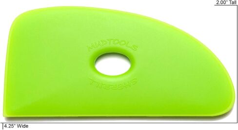Mudtools Polymer Rib Green Size 4 Medium - Triple Radius - Ceramics, Pottery, Clay - G4 in Saudi Arabia