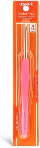 3.0mm Crochet Hook, Ergonomic Handle for Arthritic Hands Extra Long  Knitting Needles for Beginners and Experienced Crochet Hooks Lovers, Handmade DIY Knitting Crochet in Kuwait