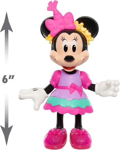 Minnie Mouse Fabulous Fashion 14-piece Sweet Party Doll and Accessories, Officially Licensed Kids Toys for Ages 3 Up by Just Play in Kuwait