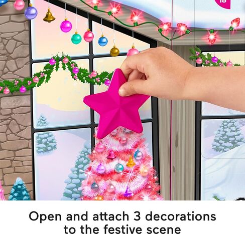 Fisher-Price Little People Barbie Advent Calendar and Toddler Playset, 24 Christmas Figures and Play Pieces (Amazon Exclusive) in Saudi Arabia
