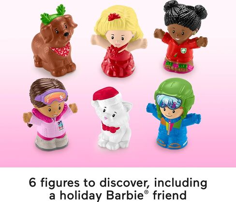 Fisher-Price Little People Barbie Advent Calendar and Toddler Playset, 24 Christmas Figures and Play Pieces (Amazon Exclusive) in Saudi Arabia
