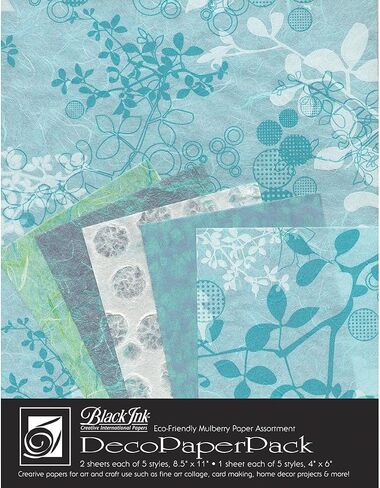 مجموعة ورق ديكور من بلاك انك DP-703، Chinaberry - Aqua in Kuwait