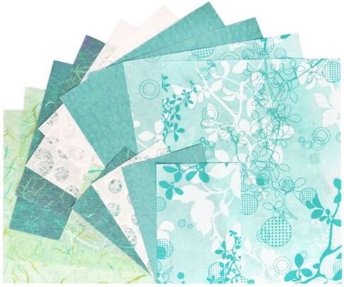 مجموعة ورق ديكور من بلاك انك DP-703، Chinaberry - Aqua in Kuwait