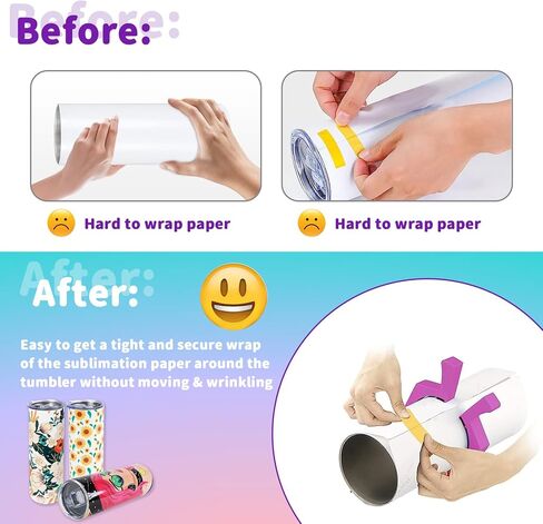 قرصة أكواب التسامي، قرصة CGNiONE، أداة مثالية لأكواب فراغات التسامي سعة 20 أونصة، نحيفة مستقيمة، أداة قبضة مثالية لمشبك الأكواب، لوازم ورق التسامي والأكواب in Kuwait