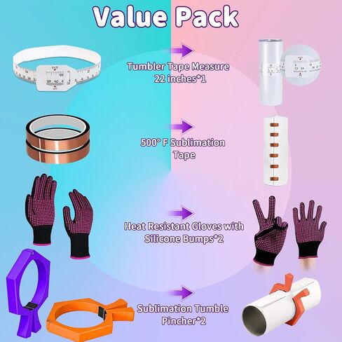 قرصة أكواب التسامي، قرصة CGNiONE، أداة مثالية لأكواب فراغات التسامي سعة 20 أونصة، نحيفة مستقيمة، أداة قبضة مثالية لمشبك الأكواب، لوازم ورق التسامي والأكواب in Kuwait