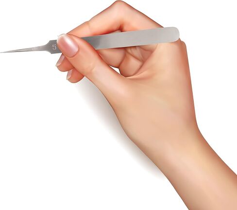 The Beadsmith Knotting Tweezers – 4.75 inches Long – Smooth Tapering Tip with a Straight Extra Fine Point – Made of Stainless Steel - Precision Tool for Crafting and Jewelry Making in Saudi Arabia