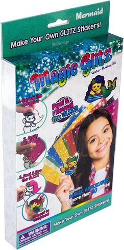 Custom Sticker Making Art Kit, Create Your Own 3D Glitter Stickers, Multiple Sparkling Colors, Fast, Easy to Use, Fun Craft Activity, Perfect Holiday or Birthday Gift for Kids, Unicorn in Saudi Arabia