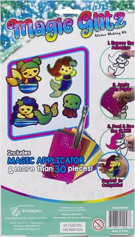 Custom Sticker Making Art Kit, Create Your Own 3D Glitter Stickers, Multiple Sparkling Colors, Fast, Easy to Use, Fun Craft Activity, Perfect Holiday or Birthday Gift for Kids, Unicorn in Saudi Arabia