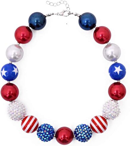 Sunrade Dress Up Jewelry for Little Girls Kids Necklaces Fashion Girls Chunky Beads Bubblegum Necklace and Bracelet Set Toddler Jewelry Costume Play Necklace in Saudi Arabia