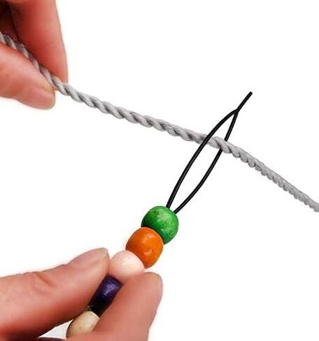 Tara Glitter Color 12 MM Plastic Beads for Braid Hair 240 Pieces in One Pack (Pack of 1, Clear) in Kuwait