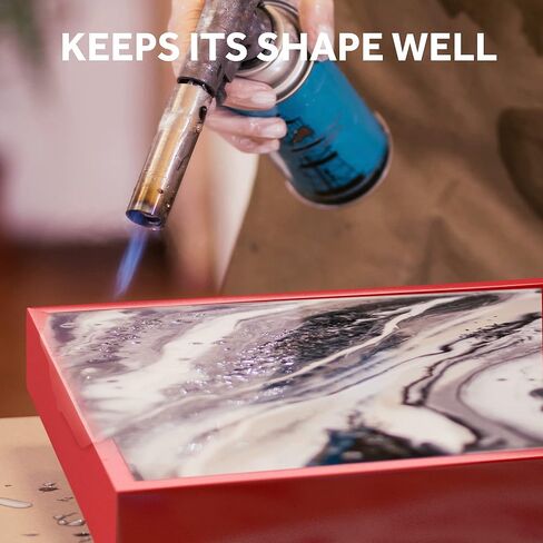 قالب راتنج ايبوكسي سيليكون - 18 × 12 × 2 انش - لوازم الراتنج للوح تشاركوتيري ولوح التقطيع وصب صينية التقديم - قالب صب الراتنج قطعة واحدة موفر للوقت مع طبقات مانعة للتسرب in Kuwait