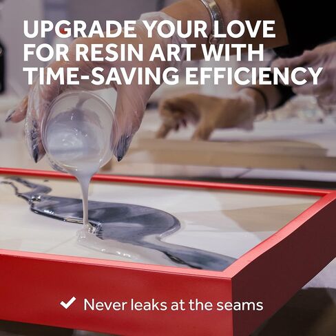 قالب راتنج ايبوكسي سيليكون - 18 × 12 × 2 انش - لوازم الراتنج للوح تشاركوتيري ولوح التقطيع وصب صينية التقديم - قالب صب الراتنج قطعة واحدة موفر للوقت مع طبقات مانعة للتسرب in Kuwait