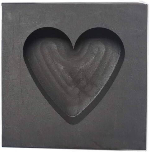 OTOOLWORLD Heart Graphite Casting Ingot Mold Metal Refining Scrap Gold Silver Heart Mold in Saudi Arabia