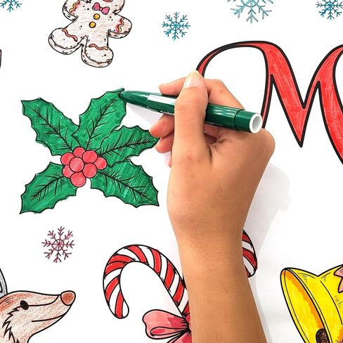 GIGANTIC - Giant Coloring Poster, DIY Large Wall Paper Coloring Banner roll or Tablecloth, Huge Size of 35" x 78", Perfect for Group Activity of Adults & Kids, at Home, Parties, Events. (ABC) in Saudi Arabia