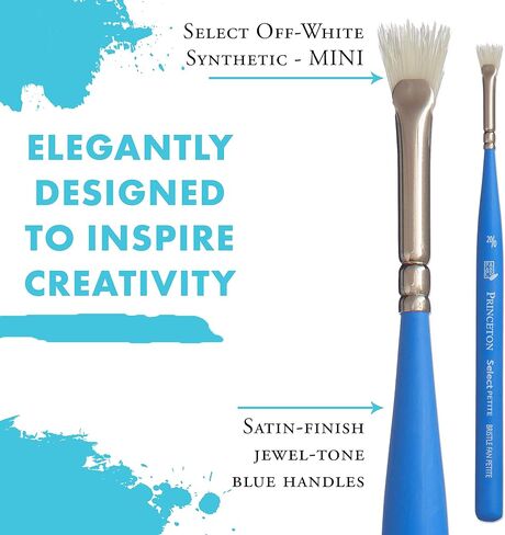 Princeton Artist Brush Select Synthetic Brush Petite Bristle Fan Size 20/0 in Saudi Arabia
