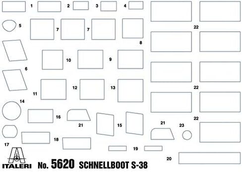 ايتاليري 1: 35 شنيل بوت نوع S 38/1.57 انش مضاد للطائرات 28 510005620 in Kuwait