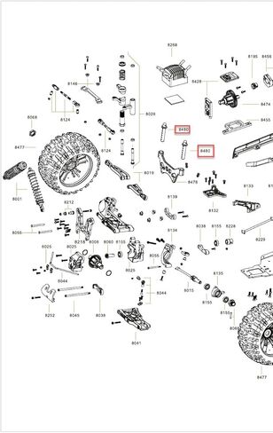 ZD Racing، رقم قطعة تركيب الجسم 8480، قطع غيار ZD Racing بمقياس 1/8 يناسب: شاحنة القراصنة 3، 9116 MT8 | ملحقات ترقية السيارة RC مشاركات الجسم 8480 in Kuwait