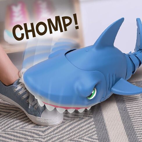 Skyrocket Mega Chomp Remote Control Shark Toys for Boys and Girls Ages 4+ with 2.4 GHz Controller and RC Chomping Action, Blue (18493) in Saudi Arabia