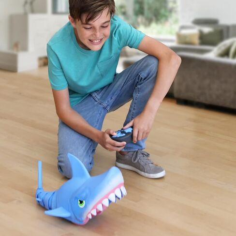 Skyrocket Mega Chomp Remote Control Shark Toys for Boys and Girls Ages 4+ with 2.4 GHz Controller and RC Chomping Action, Blue (18493) in Saudi Arabia