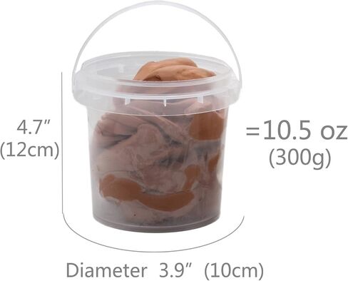 طين تشكيل الطين الجاف بالهواء بدون تشققات، دلو طين ناعم خفيف الوزن للبالغين من المشروعات الفنية ومستلزمات فئة المبتدئين in Kuwait