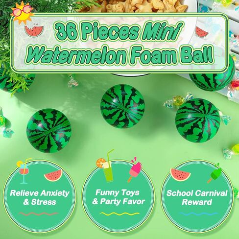36 Pack Stress Balls 2.5 Inch Mini Foam Balls Green Tiny Soft Toy Party Favor Summer Pool Toys for Children Adults Stress Relief, Party Supplies, School Carnival Reward, Ball Games in Saudi Arabia