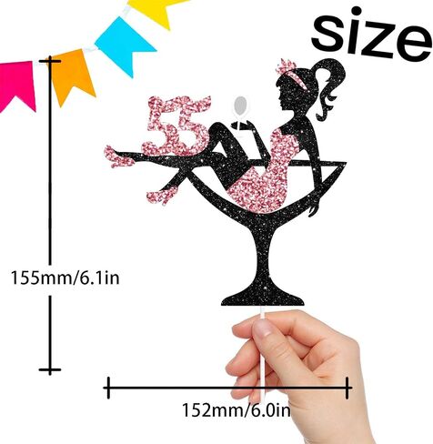 Sitting Girl Cake Topper Picks for Girl Lady 10th Birthday Makeup Spa Theme Party Decoration Supplies 10 Silhouette High Heeled Girl Cake Decor Rose Gold Glitter in Saudi Arabia