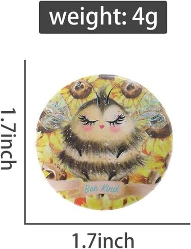 Wholesale Cool Buttons Pins Bulk,26 Pieces Cartoon Fox Bee Animal Buttons for Backpacks Clothes 1.7MM Metal Buttons Badges Jewelry Gift in Kuwait