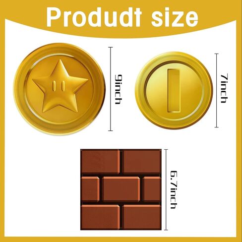 60PCS Mario Party Supplies Super Bros Birthday Party Favors Includes Plates Napkins for Mario Birthday Tableware Baby Shower Decor in Kuwait