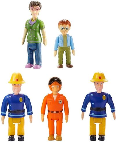 Character Option Fireman Sam 5 Figures Norman, Elvis, Dilys and Pilot Tom. in Saudi Arabia