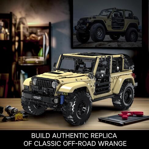 Mould King 13184 Off-Road Car Wrange MOC Technique Building Blocks and Engineering Toy, Adult Collectible Model Cars Kits to Build, 1:6 Scale Truck Model-3621 Piece in Saudi Arabia