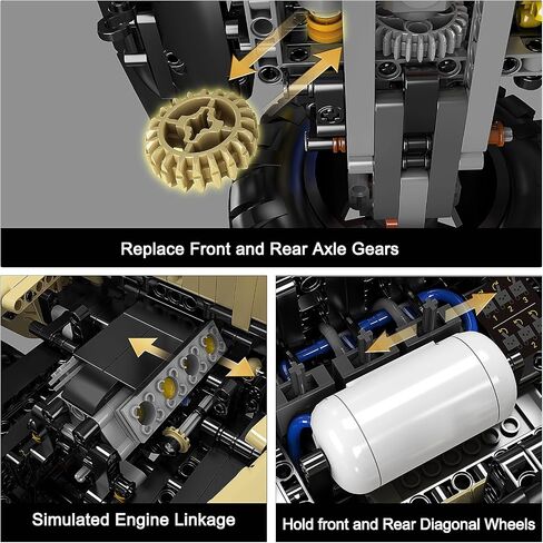 Mould King 13184 Off-Road Car Wrange MOC Technique Building Blocks and Engineering Toy, Adult Collectible Model Cars Kits to Build, 1:6 Scale Truck Model-3621 Piece in Saudi Arabia