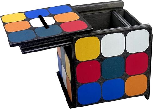 صندوق بازل انيجما سودوكيوب - حامل نقود وهدايا في قفل خدعة خشبي مع مساحة تخزين مخفية in Kuwait